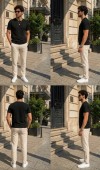 Erkek Siyah Basic T-Shirt 